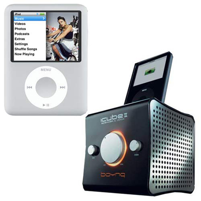 Ipod Nano Docking Stations on Music And Videos With This Great Apple Ipod 4gb Nano Starter Pack