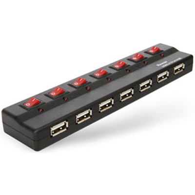 7 Port USB Hub with Power Switches