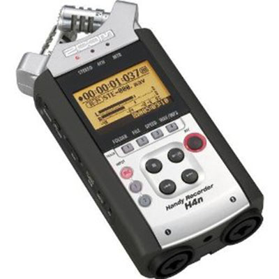 Zoom H4n Portable Digital Recorder with Zoom RC-4 Remote