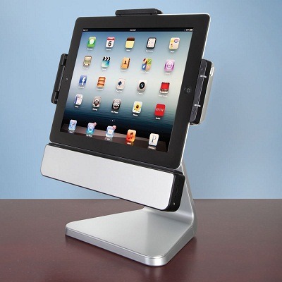 The Rotating iPad Speaker Stand