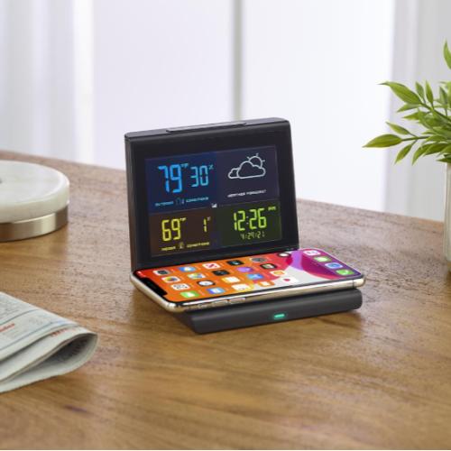 Wireless Charging Weather Station