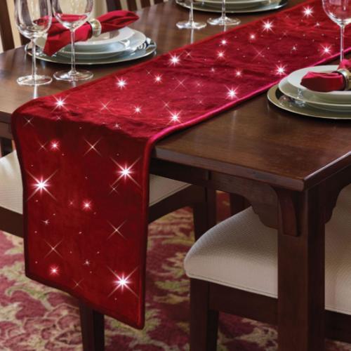 Cordless Twinkling Table Runner